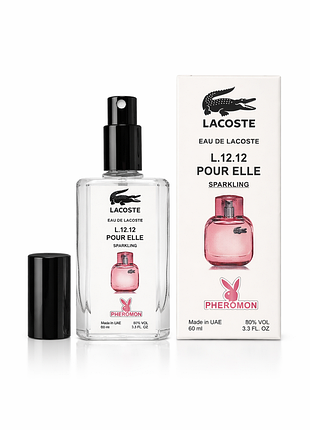Жіночі парфуми lacoste eau de lacoste l.12.12 pour elle sparkling лакост спарклінг з феромонами 60 мл тестер