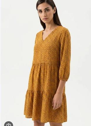 Ярусное платье платья трапеция оверсайз primark,s-m