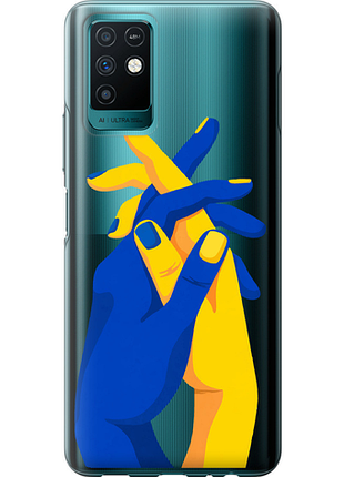 Чехол на infinix note 10 stand with ukraine из силикона fch_0161053