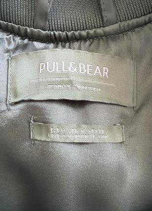Pull&bear куртка бомпер кольору хакі осінь 6