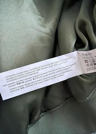 Pull&bear куртка бомпер кольору хакі осінь 7