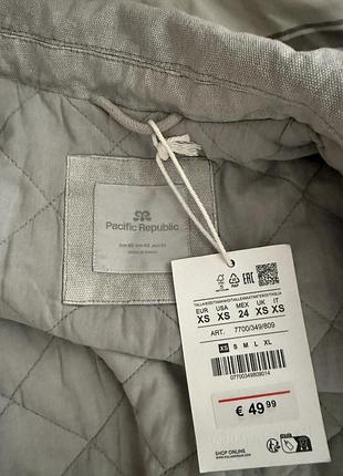 Pull&bear бомбер сірий новий 4