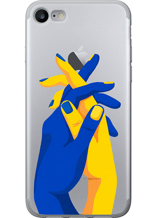 Чехол на iphone 8 stand with ukraine из пластика fch_0161161