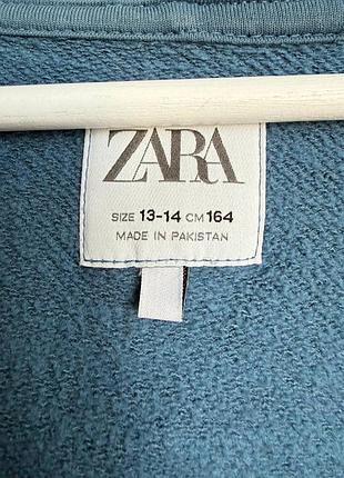Кофта для підлітків zara блакитна з капюшоном 3