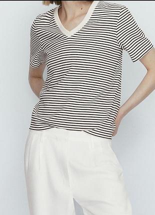 Футболка у смужку massimo dutti 2