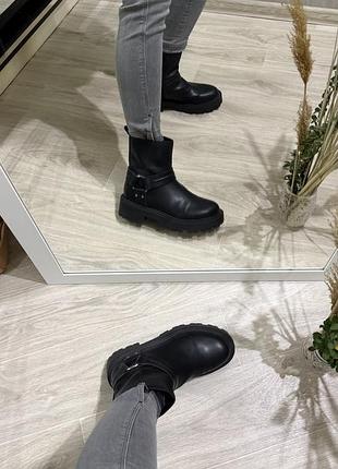 Стильні шкіряні челсі на платформі 🖤