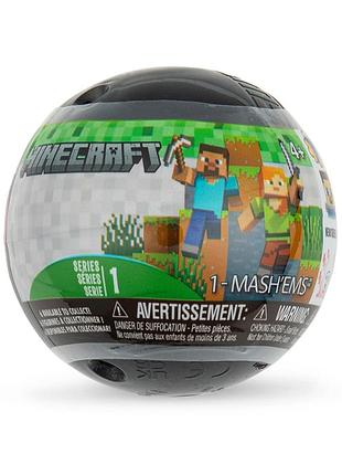 Игрушка-сюрприз в шаре mash'ems s1 - minecraft