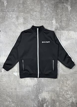 Спортивна кофта palm angels палм енджелс олімпійка худі свитшот зипка кофта мастерка чорна чоловіча чоловічий спортивний костюм реп репчик куртка верх