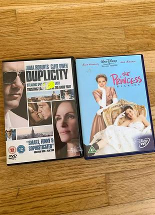 Оригінальні dvd диски з фільмами (duplicity / the princess diaries)