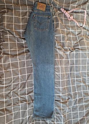 Джинси жіночі levi's 501 сині w27 l30