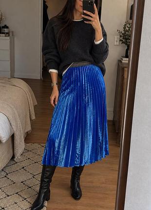 Спідниця бренду pinko italy, velvet blue