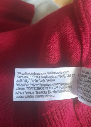 Джемпер винного цвета от бренда bershka 5