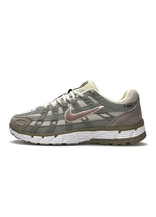 Кросівки жіночі nike p-6000 olive beige
