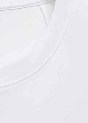 Белая футболка оверсайз mango - s, m 6
