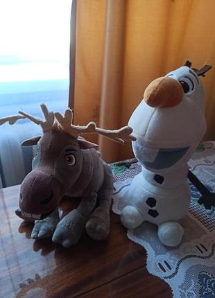 М'які іграшки для дівчинки/хлопчика frozen свен та олаф