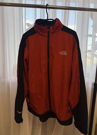 Куртка чоловіча the north face summit series windstopper червоно-чорна