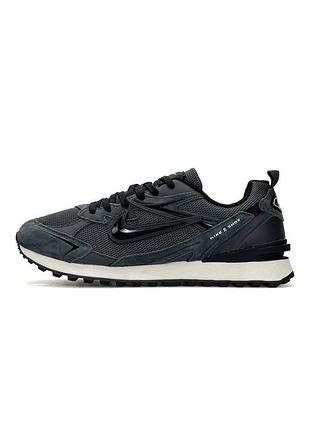 Кроссовки мужские nike waffle s grey black