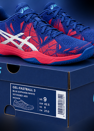 Кросівки чоловічі asics синьо-червоні