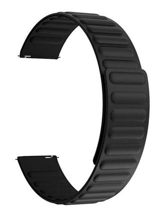Силіконовий магнітний ремінець primolux magnet для годинника amazfit active max / amazfit balance 2 - black