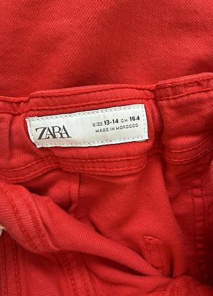 Джинси для підлітків zara червоні палаццо 3