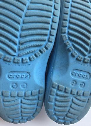 Босоніжки та сандалі для дітей crocs c12 сині 6