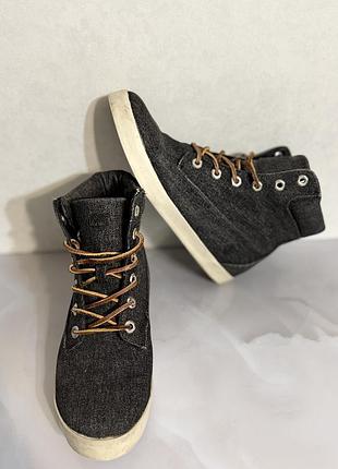 Черевики чоловічі timberland сірі 2