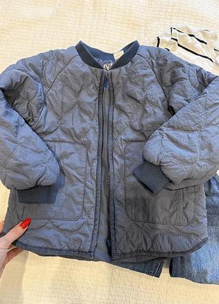Куртка для хлопчика zara стьобана синя 104