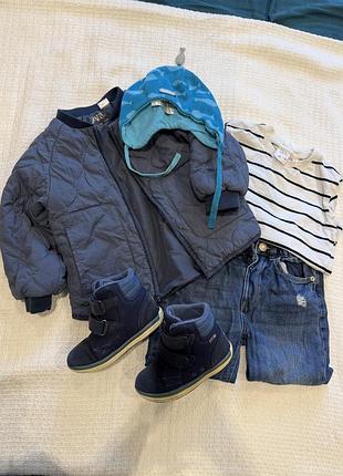 Джинси для хлопчика zara сині 104