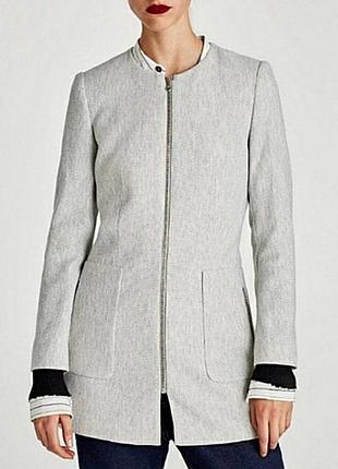 Жакет жіночий zara сірий, розмір s/42