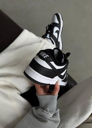 Кросівки nike sb dunk low white black 2