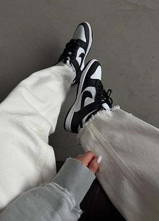 Кросівки nike sb dunk low white black 6
