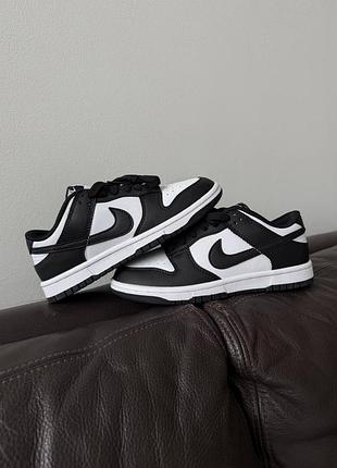 Кросівки nike sb dunk low white black 8