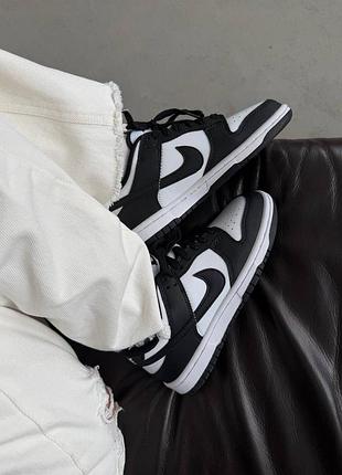 Кросівки nike sb dunk low white black 4