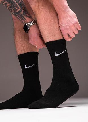 Шкарпетки чоловічі nike подовжені чорні
