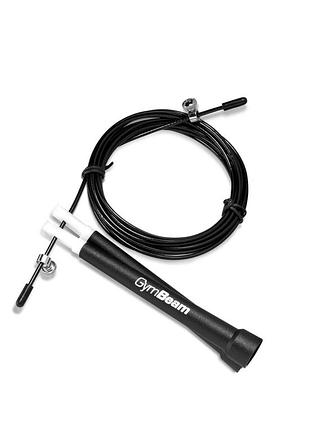 Скакалка gymbeam black - інструмент для кардіо і hiit тренувань, розрахований на спортсменів будь-якого рівня та виду діяльності.