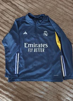 Футбольна форма чоловіча adidas real madrid темно-синя