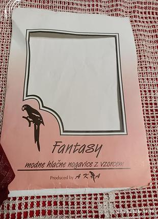 Новые плотные колготки с рисунком размер м,бордо 4