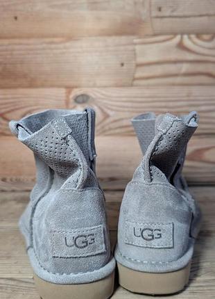 Перфорированные полусапоги ugg women's classic unlined mini perf в светосерые 2