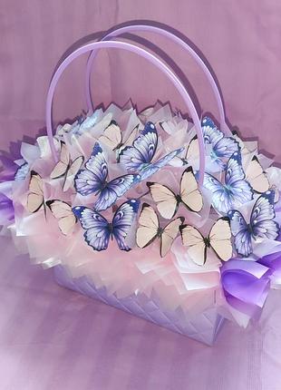 Букети з метеликів 🦋 в сумочці