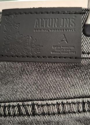 Джинсы для девочки серые широкие altun 4