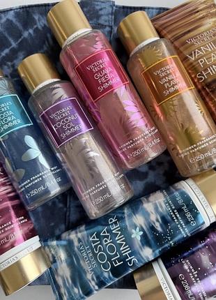Спрей або лосьйон victiria’s secret vanilla playa shimmer guava fiesta shimmer coconut sol shimmer costa flora shimmer