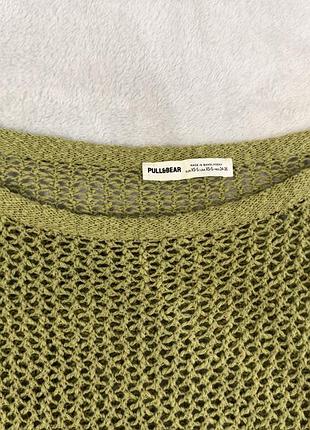 Светр жіночий pull&bear зелений 3