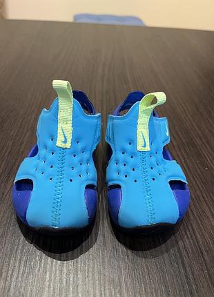 Босоніжки для дітей nike блакитні, розмір 19.5 (13 см), гумові