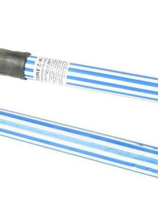 Ручка для швабры, прорезиненная, голубо белая 120rez-b-ro тм metalstick