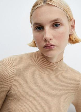 Сукня міді жіноча mango бежева 6