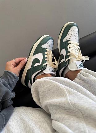 Кросівки nike sb dunk low vintage chameleon green white