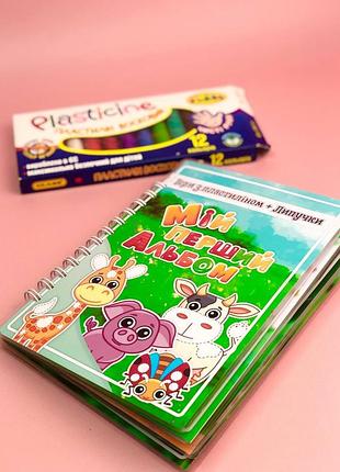 Альбом на липучках для игры с пластилином а5