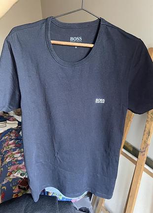 Hugo boss футболка темно-синя, чорна
