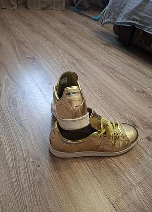 Кеди adidas stan smith золотисті 4