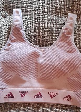 Жіночий спортивний топ бра adidas рожевий m